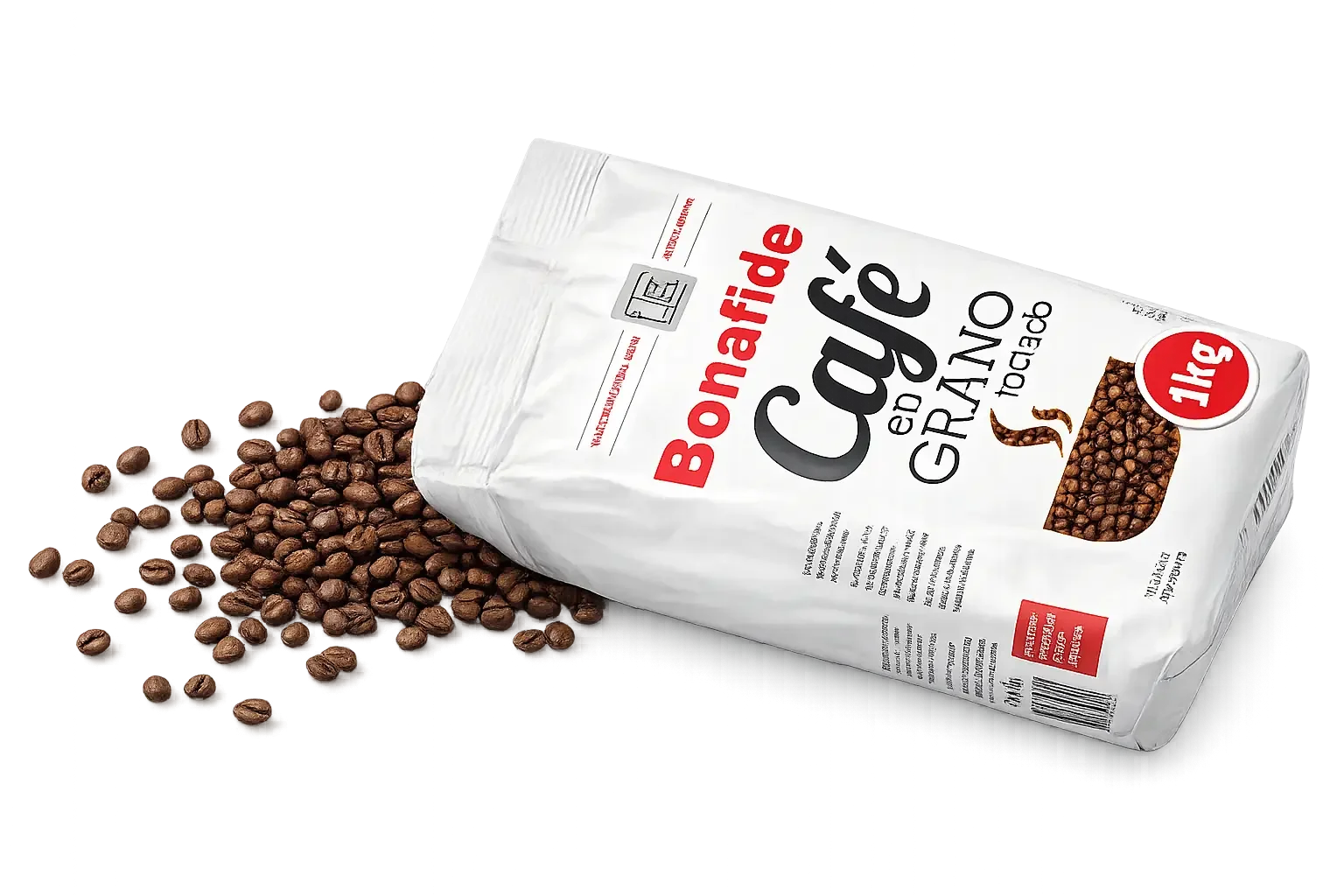 Café en grano Bonafide, paquete de 1kg tostado